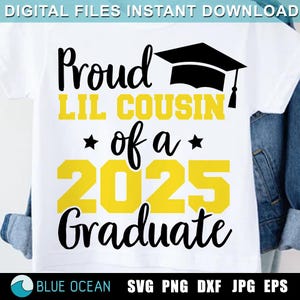 Primozinho orgulhoso de um graduado de 2025 SVG, Graduado 2025, Graduação 2025 SVG, Primozinho Sênior 2025, Design de sublimação, SVG Cricut
