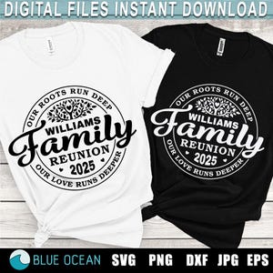 Réunion de famille SVG, réunion de famille 2025 SVG, nos racines sont profondes mais notre amour est plus profond SVG, chemise réunion de famille