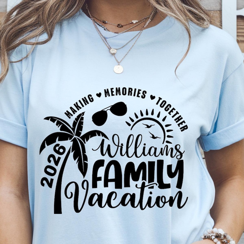 Family Vacation SVG, Family Vacation 2026, Making memories together, Summer Family Vacation, Family Shirts SVG image 8