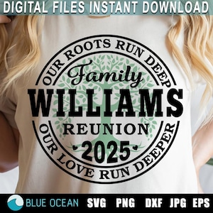Family Reunion SVG, Family Reunion 2025 SVG, Our roots run deep SVG, Family custom name shirt 2025