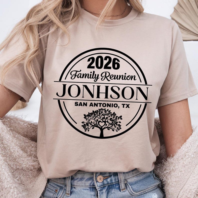 Family Reunion SVG, Family Reunion 2026 PNG shirt, Custom Name (digital file for DTF Sublimation Cricut) image 14