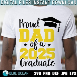 Fier papa d'un diplômé SVG 2025, papa diplômé, promotion 2025 SVG, graduation 2025 SVG, fier papa PNG
