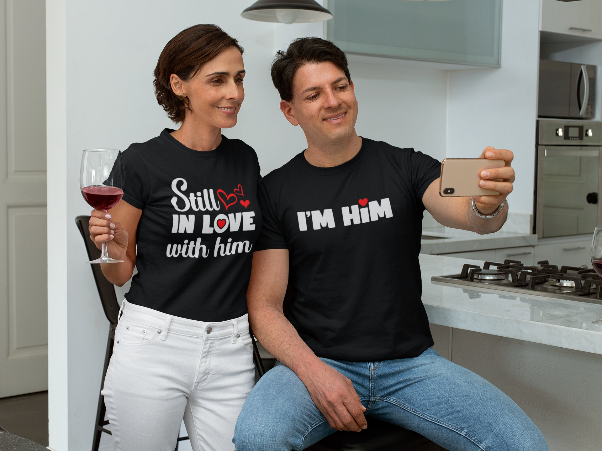 Still In Love With Him, Still In Love Shirt, I'm Him Shirt, Couple Shirts