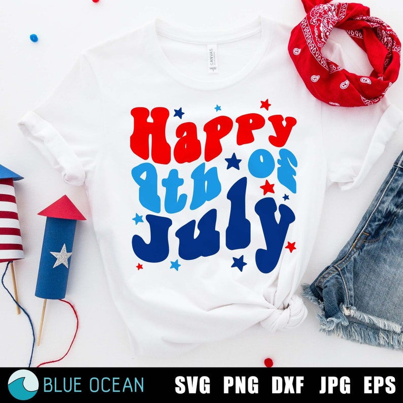 Happy 4th of July SVG 4th of July SVG 4th of July Shirt SVG - Etsy