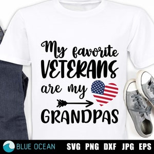 Favorite Veterans Grandpas SVG: Hero Design (Digital Download)