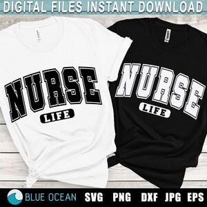 Nurse Life SVG: Design de camisa de enfermagem (download digital)