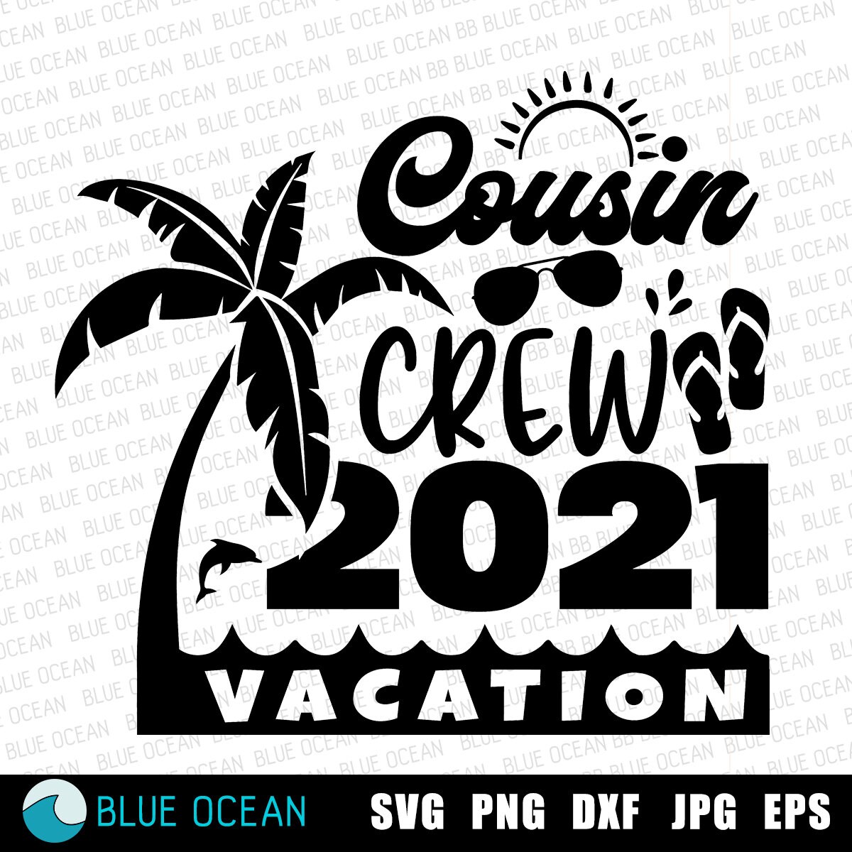Cousin Crew Vacation 2021 SVG Cousin Crew SVG Summer | Etsy