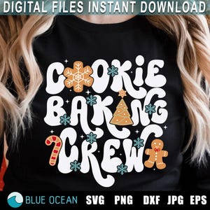 Christmas Baking Crew SVG PNG: Cookie Apron Design (Digital Download)