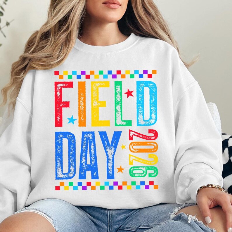 Field Day 2026 PNG-paket, rutig, sliten design (digital nedladdning) bild 14