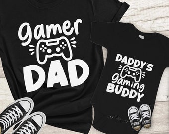 Gamer Dad SVG, Daddy's Gaming Buddy, Matching Shirts (Digital Download)
