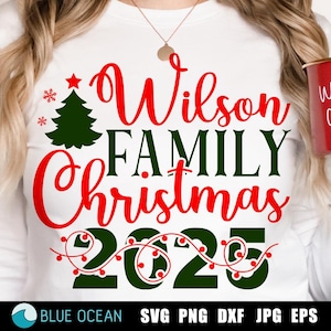 Natal 2025 PNG, Natal em Família 2025 SVG, Camisa de Natal 2025, Tripulação de Natal SVG, Pijama de Natal 2025, Sublimação de Natal