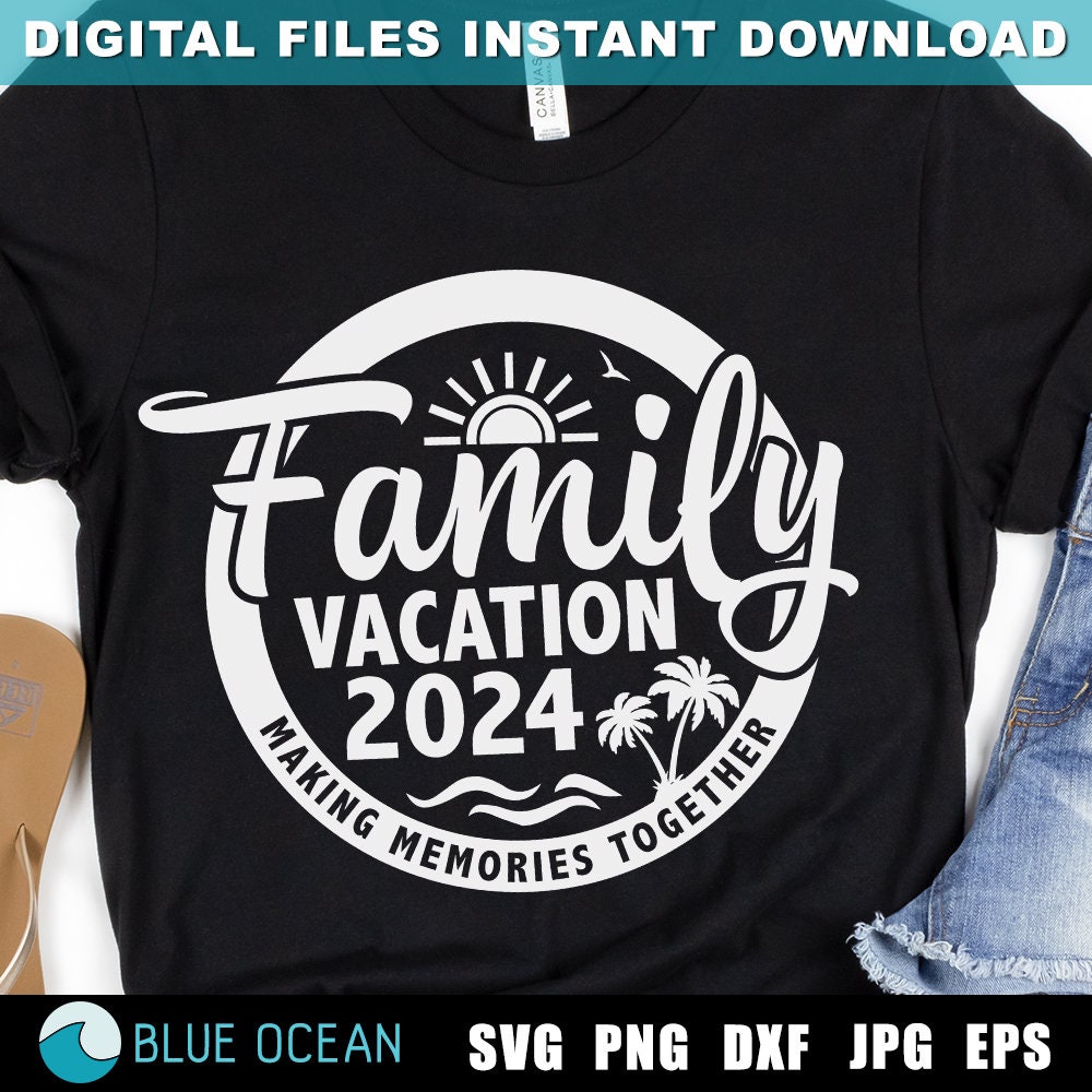 Discover T-Shirt Familial Assorti de Vacances 2024 - Souvenirs Inoubliables en Famille