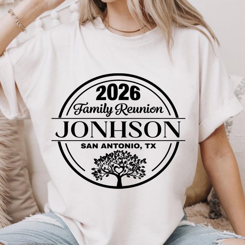 Family Reunion SVG, Family Reunion 2026 PNG shirt, Custom Name (digital file for DTF Sublimation Cricut) image 11