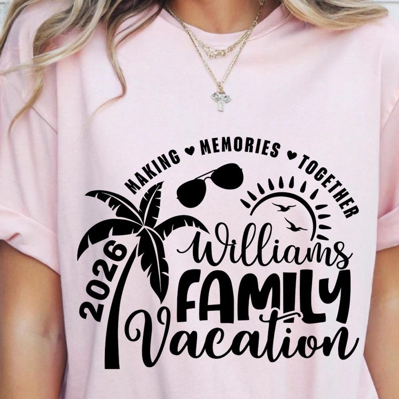 Family Vacation SVG, Family Vacation 2026, Making memories together, Summer Family Vacation, Family Shirts SVG image 12