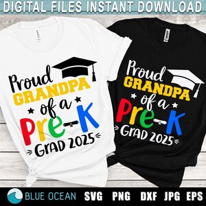 Proud Grandpa of a Pre-K Grad 2025 SVG, Pre-K graduate 2025 SVG, Pre-K Graduation 2025, Proud grandpa shirt SVG