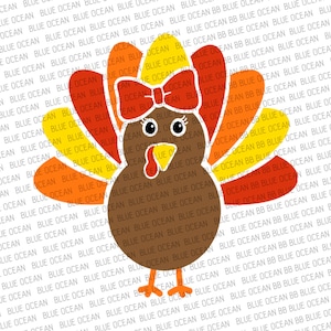 Turkey Girl SVG, Turkey for Kids Shirt Svg , Thanksgiving Turkey Svg - Etsy