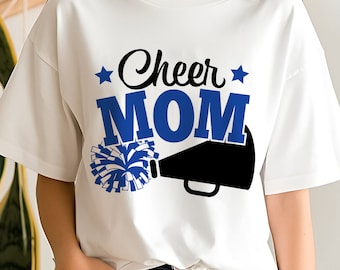 Cheer Mom SVG: Cheerleader Shirt Design (Digital Download)