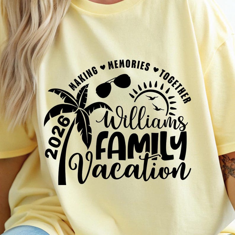 Family Vacation SVG, Family Vacation 2026, Making memories together, Summer Family Vacation, Family Shirts SVG image 16