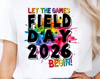 Field Day 2026 PNG Vibrant Splash Design Digital Download