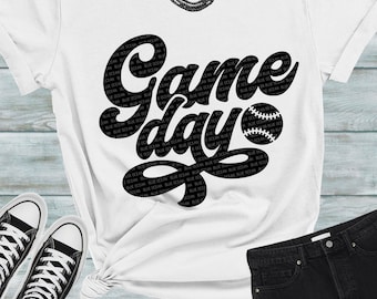 Game Day Baseball SVG, Sports Fan File (Digital Download)