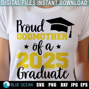 Madrinha orgulhosa de uma formatura de 2025 SVG, formatura 2025 SVG, formatura 2025 SVG, camisa de formatura 2025