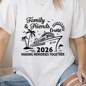 Crociera per famiglie e amici 2026 SVG, Crociera 2026 PNG, Maglietta da crociera PNG, Vacanza in crociera 2026 (download digitale) immagine 7