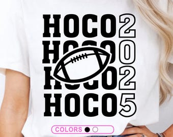 Football Hoco SVG, Football SVG, School homecoming, HOCO 2025 svg, Hoco Football 2025 shirt, Retro Hoco Reunion png shirt, Hoco High School