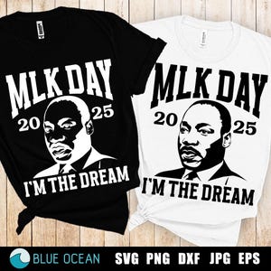 MLK PNG, Historia negra Png, Tengo un sueño, Sueña como un rey, Afroamericano, Martin Luther King, Día de MLK 2025, Sublimación Cricut mlk dtf