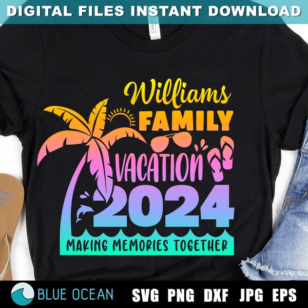 Personalized Family Vacation 2024 Svg Etsy UK