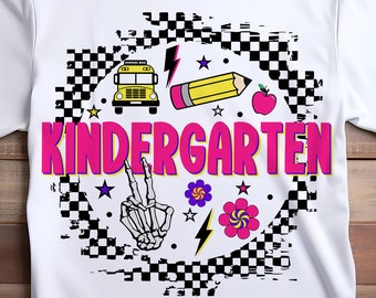 Kindergarten Girl SVG PNG: Back to School Sublimation Design (Digital Download)