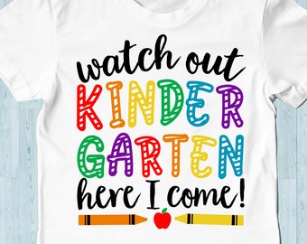 Kindergarten SVG, Back to School, Erster Tag (Digitaler Download)