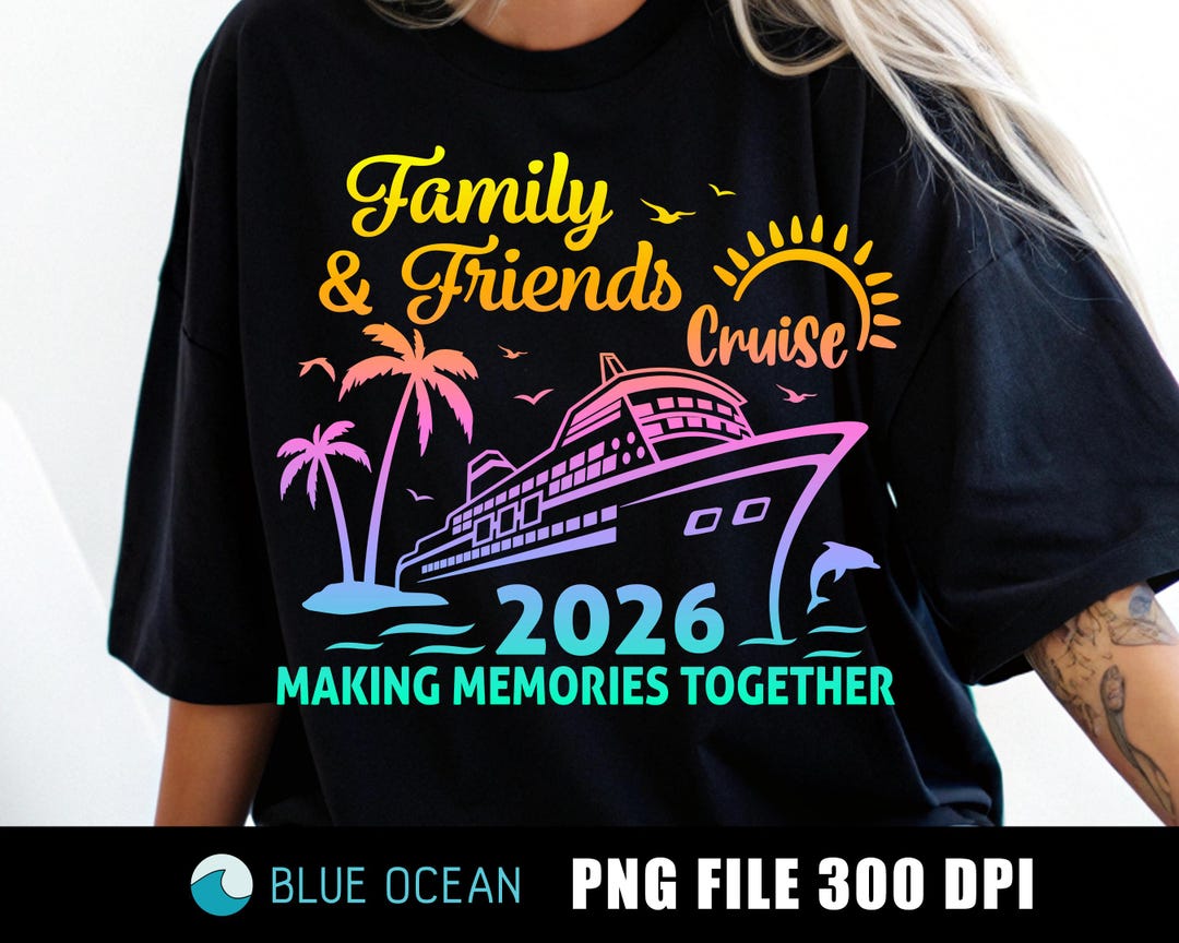 Matching Family & Friends Cruise Shirts 2026 Png – Cruise Vacation PNG ...