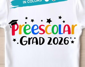 Preescolar Clase 2026 SVG PNG: Spanish Graduation (Digital Download)