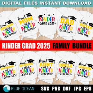 Kinder Grad 2025 SVG, Kinder Graduation Bundle 2025 SVG, Kinder Graduate SVG, Orgulho de Kinder Graduate, Camisa de formatura 2025