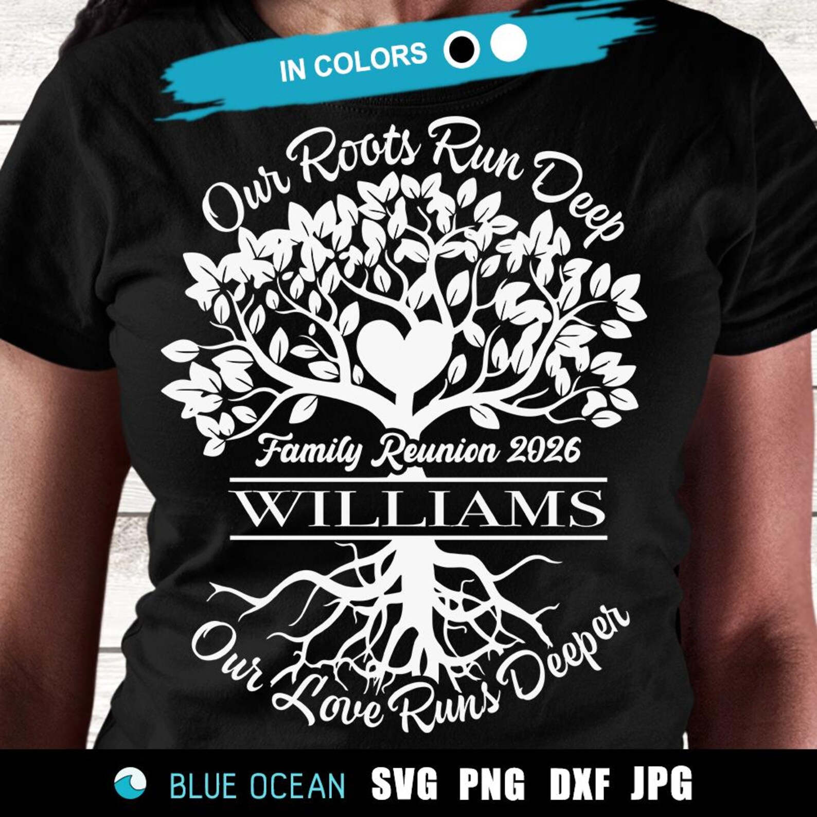 Family Reunion Tree SVG: Our Roots Run Deep Design (digital Download ...