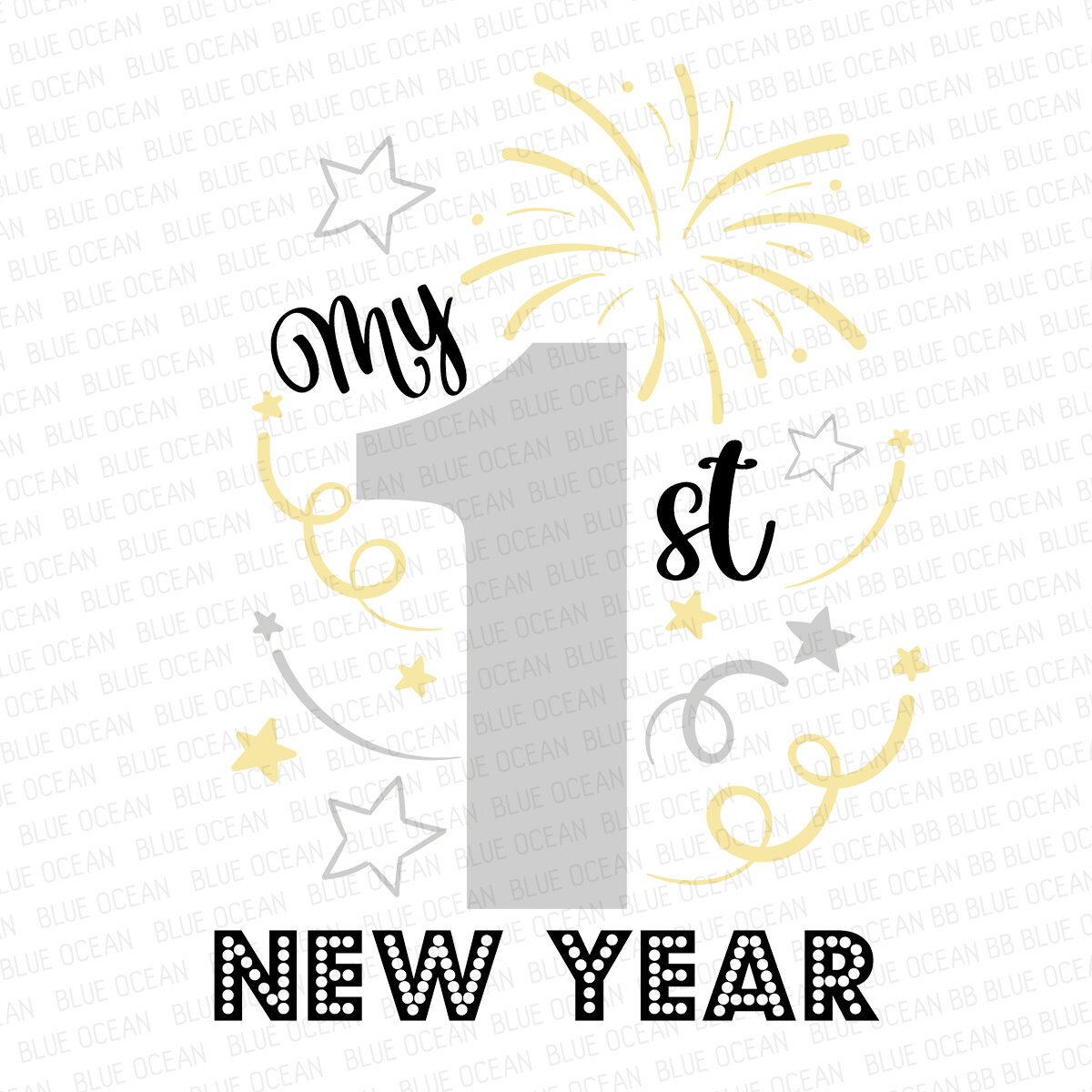 My First New Year SVG New Year's Eve SVG Baby 1st New - Etsy Australia