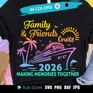 Cruzeiro em Família e Amigos 2026 SVG, Cruzeiro 2026 PNG, Camiseta de Cruzeiro PNG, Férias em Cruzeiro 2026 imagem 8