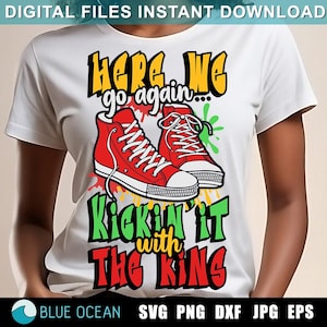 Pateando con los kins SVG, Reunión familiar SVG, Reunión familiar negra SVG, Camiseta de reunión familiar 2025 Png, Sublimación, Svg para Cricut