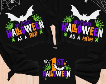 Erste Halloween Familie SVG Bundle: Mama, Papa, Baby (Digitaler Download)