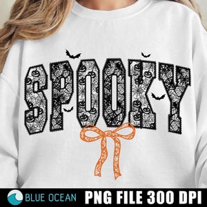 Halloween Lace Spooky PNG: Gothic Coquette Digital Design (Digital Download)