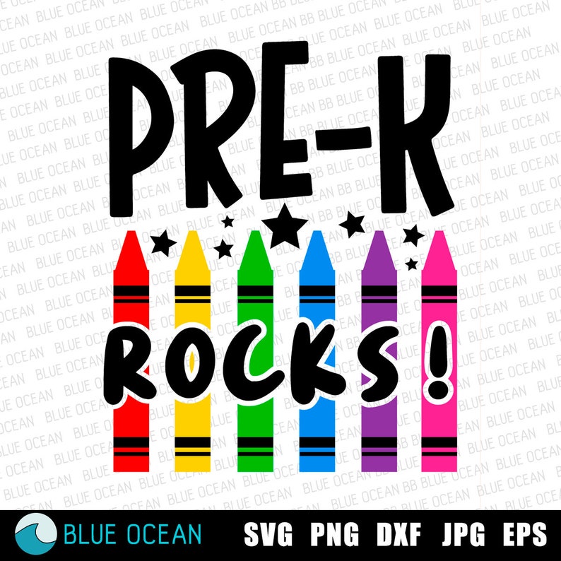 Pre-k Rocks SVG, Back to School Cut Files (digital Download) - Etsy