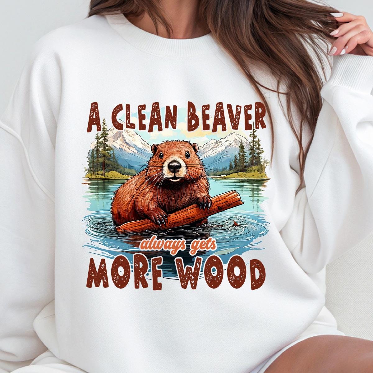 Funny Beaver Sarcastic PNG: Adult Humor Sublimation Design (digital ...