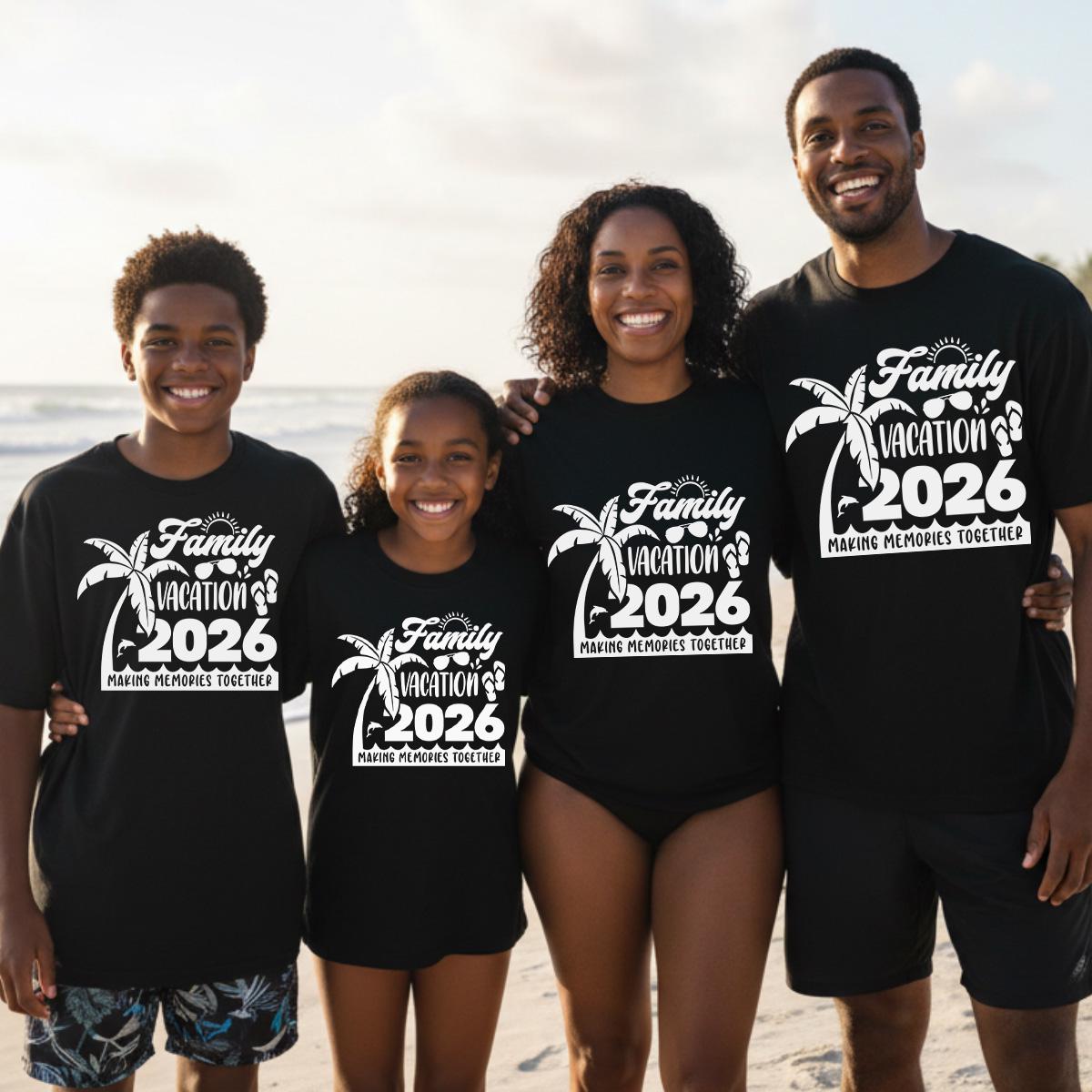 Family Vacation 2026 PNG SVG: Summer Vacation Trip Matching Shirt ...