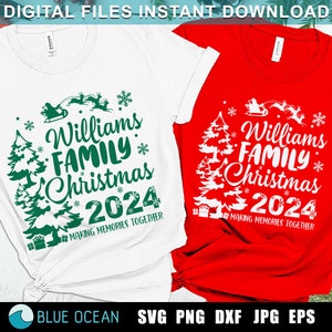 Noël en famille SVG, Noël en famille 2024, chemises de Noël en famille SVG, chemises de famille Noël svg