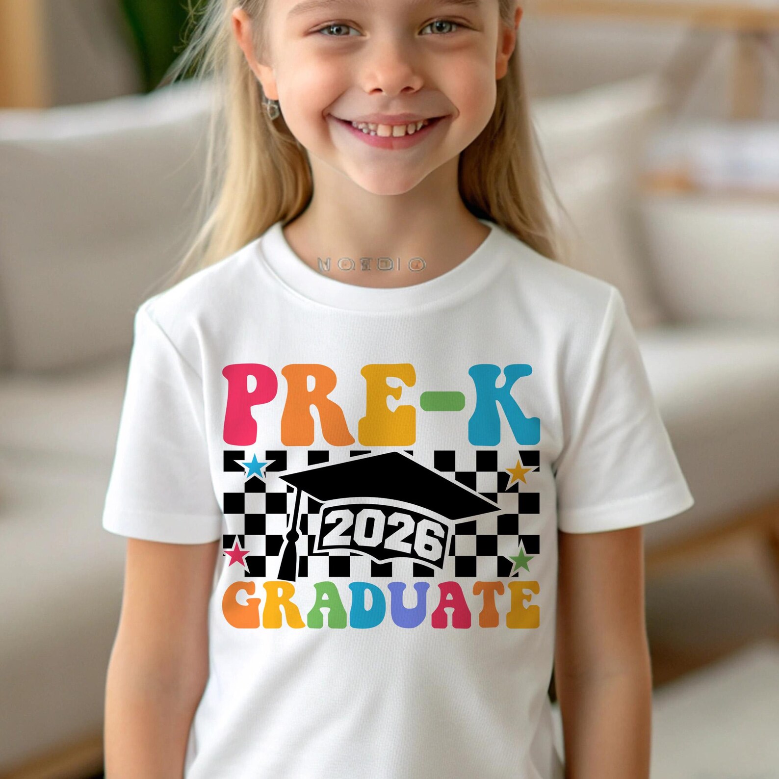 Pre-k Graduate 2026 SVG Png: Checkered Shirt Design (digital Download ...