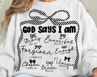 Christian Coquette PNG: God Says I Am (Digital Download)