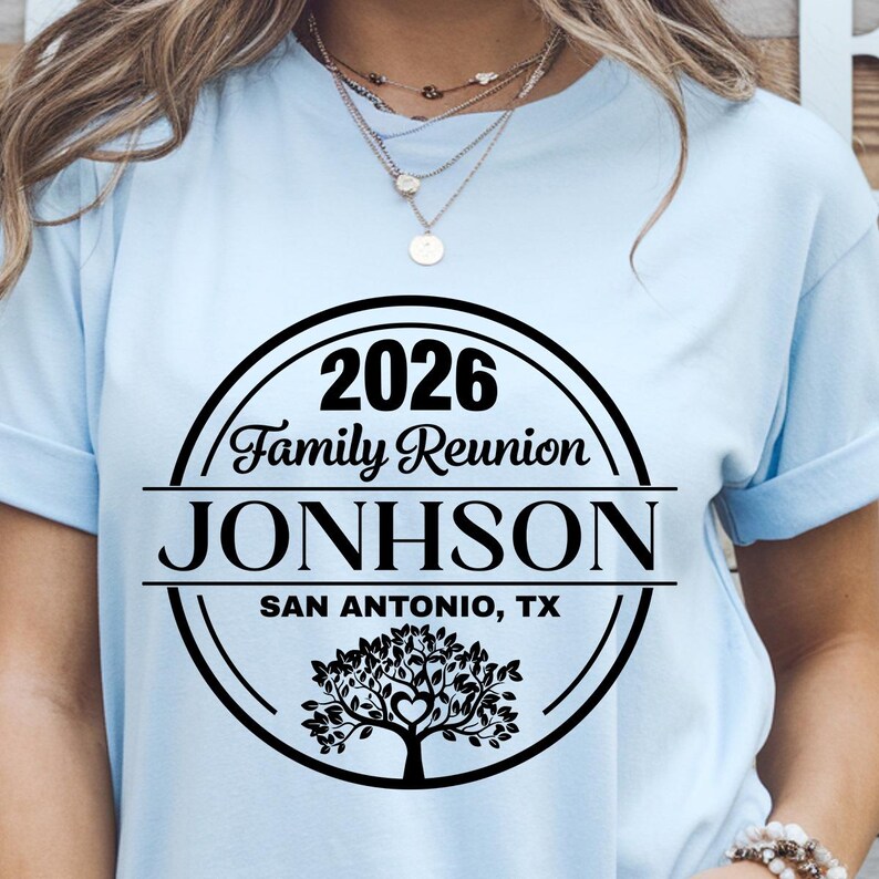 Family Reunion SVG, Family Reunion 2026 PNG shirt, Custom Name (digital file for DTF Sublimation Cricut) image 10