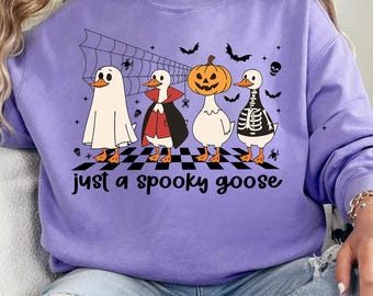 Spooky Halloween Goose PNG: Funny Kids Design (Digital Download