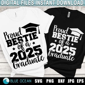 Trotse bestie van een 2025 afgestudeerde SVG, afstuderen 2025 SVG, klasse van 2025 SVG, trotse beste vriend van een 2025 afgestudeerde