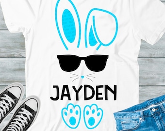 Easter boy SVG, Easter boy bunny SVG, Cool easter bunny sunglasses svg, digital cutl files